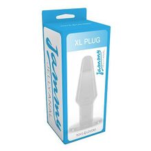 Toyz4lovers Прозрачный анальный плаг большого размера JAMMY JELLY ANAL XL PLUG CRYSTALL - 14 см.