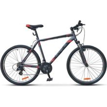 29" STELS Navigator-900 V 2019 (21ск, сталь, аморт.вилка, V-br, EF500 TY300 TZ31 трещетка7ск)(V010, рама 17,5", черный красный)