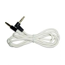 Кабель аудио 3.5 stereo plug -> 3.5 4-pin plug, 1 м, угловой штекер, белый, Premier (5-232L WH)