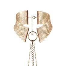 Bijoux Indiscrets Золотистый ошейник с цепочками Desir Metallique Collar (золотистый)