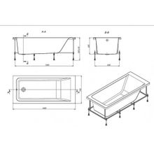 Акриловая ванна Roca Easy 150x70