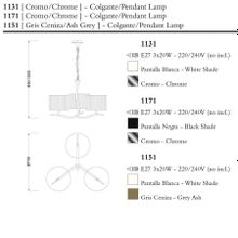 Подвесная люстра Mantra Eve 1131