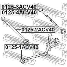 Тяга Подвески Поперечная Регулируемая | Зад Лев | Toyota Camry (Jpp) Acv40 Asv40 Gsv40 2006.01-2011.08 [Us] Febest арт. 01254ACV40