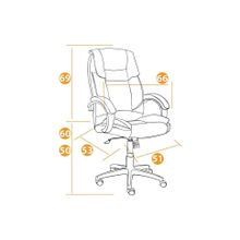 Tetchair Кресло OREON, коричневый коричневый перфорированный