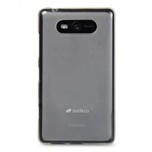 Силиконовый чехол-накладка Melkco для Nokia Lumia 820 Transparent Mat