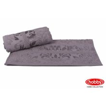 Махровое полотенце 70x140 "VERSAL", серый, 100% Хлопок