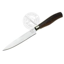 Нож Шеф-2 (сталь Х12МФ), мельхиор, стаб. кар. берёза