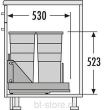 Система сортировки Hailo Bottom-Mount 3616401 58 литров