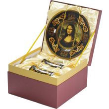 Подарочный набор Коллекция Лувра Мона Лиза: блюдо для сладостей, две кружки