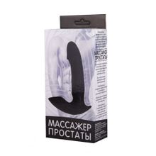 Чёрный массажёр простаты с вибрацией (138558)