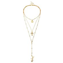 Многослойное колье "Роза" (арт. 81123-7)