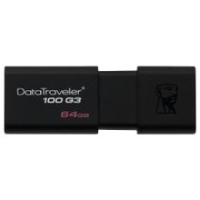 kingston datatraveler 100 generation3 (g3) 64gb dt100g3 64gb black usb3.0 (kingston)