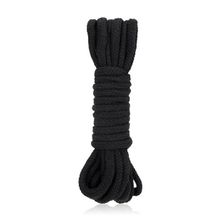 Черная хлопковая веревка для бондажа - 5 м. (246212)