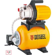 Denzel Насосная станция PS800X, 800 Вт, 3200 л ч, ресивер 24 л, подъем 38 м, нержавейка Denzel