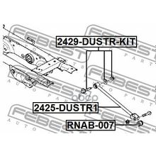 Болт С Эксцентриком (Ремкомплект) Renault Duster 2011- Febest арт. 2429DUSTRKIT