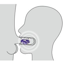 Фиолетовый вибратор для усиления ощущений от оральных ласк Blowjob
