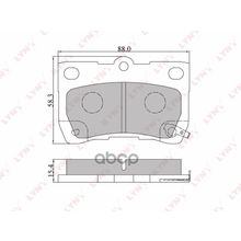 Колодки Тормозные Дисковые LYNXauto арт. BD7544