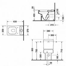 Унитаз-компакт Duravit Vero 2116090000