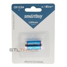 литиевый элемент питания SmartBuy CR123A 1B, 1шт. в блистере