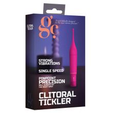 Розовый клиторальный вибромассажер Clitoral Tickler - 16,2 см. (224677)