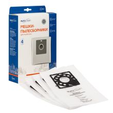 E-03 4 Мешки-пылесборники Euroclean синтетические для пылесоса, 4 шт