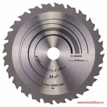 Bosch Пильный диск Speedline Wood 165х30 мм 24 по дереву (2608642601 , 2.608.642.601)