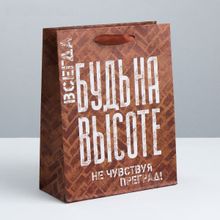 Подарочный пакет  Не чувствуй преград  - 30 х 26 см. (223364)