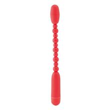 Красный анальный вибратор-палочка - 19 см. Красный