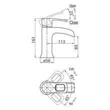 Смеситель BelBagno Versa VER-LVM-CRM для раковины хром