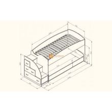 Формула мебели Двухъярусная кровать Дюймовочка-4.2