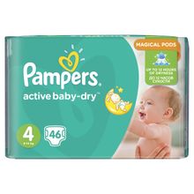 Pampers Active Baby-Dry 8-14 кг 4 размер 46 шт