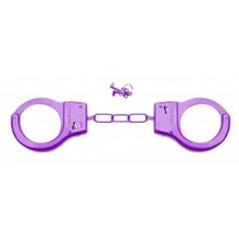 Shots Media BV Фиолетовые металлические  наручники SHOTS TOYS Purple (фиолетовый)