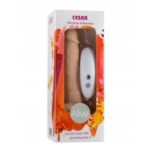 Adrien Lastic Телесный вибратор-ротатор на присоске Cesar Vibrator   Rotator - 17,5 см.