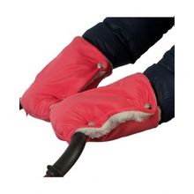 Чудо Чадо На коляску меховые коралловые