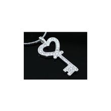 Подвеска Ключ с кристаллами Swarovski