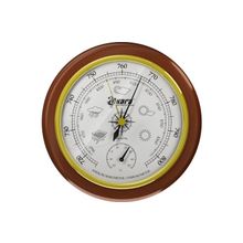 Барометр Akara с термометром деревянная оправа 125 мм