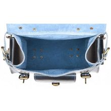 Кожаный ранец Максимус 3 эксклюзив синий