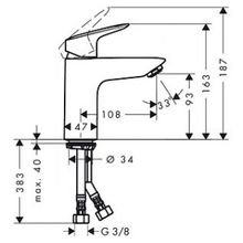 Смеситель Hansgrohe Logis 71107000 для раковины