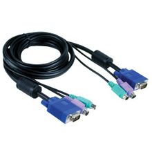 Кабель KVM D-Link DKVM-CB для подключения клавиатуры, мыши и монитора, длина 1,8 м