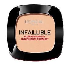 Пудра компактная матирующая L&apos;Oreal Paris Infaillible 24ч оттенок 160 Бежевый песочный, 9 г, стойкая