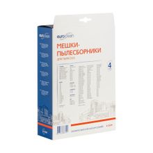 E-52 4 Мешки-пылесборники Euroclean синтетические для пылесоса, 4 шт