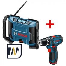 Шуруповерт Bosch GSR 10,8-2-LI + GML 10,8 V-LI L-BOXX