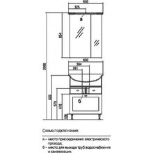 Зеркало-шкаф Акватон Норма, 1A002102NO010