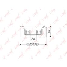 Ролик Обводной Приводного Ремня Hyundai (D4cb) H-1 H100 Starex 2.5crdi 02-   Kia Sorento 2.5crdi 02- LYNXauto арт. PB7191