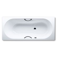Стальная ванна 170x75 VAIO SET Mod. 955, с отверстием для ручек, Antislip, Kaldewei