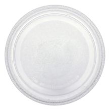 Универсальная стеклянная тарелка-поддон EuroKitchen для микроволновой печи. Диаметр 272 мм под крестовину