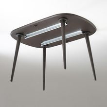 Стол кухонный раскладной №7  1370 1770 2170х900х750 Шпон Орех 1180SM
