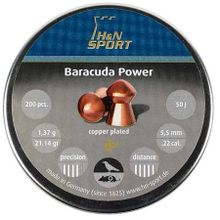 Пули пневматические H&N Baracuda Power 5,5мм 21,14 гран (200 шт.)