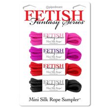Pipedream Набор веревок для фиксации Mini Silk Rope Sampler (разноцветный)