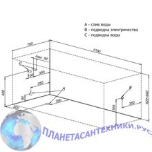 Акриловая ванна Aquanet Nord 170x70